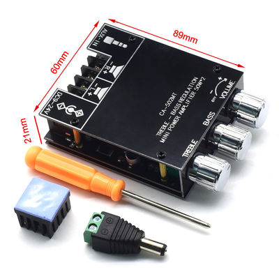 CA-502MT 5.0 BT डिजिटल ऑडियो एम्पलीफायर बोर्ड 2*50W 12-24V एएमपी मॉड्यूल