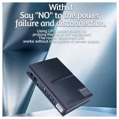 मिनी 10400mAh 36W रूटर मॉडम सीसीटीवी सुरक्षा कैमरा के लिए निर्बाध बिजली की आपूर्ति (UPS) एसी डीसी विन्यस्त बिजली स्रोत