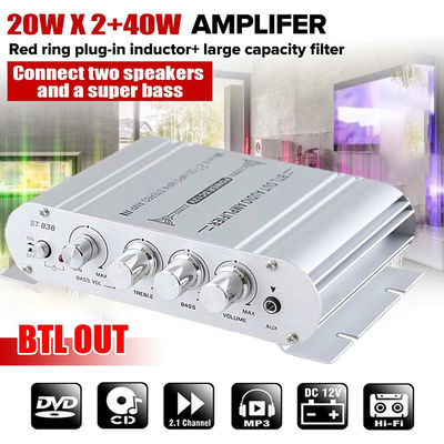 2.1 चैनल 12V एम्पलीफायर बोर्ड 80WX2+80W आउटपुट पावर के साथ होम हाई-फाई डिजिटल ऑडियो के लिए
