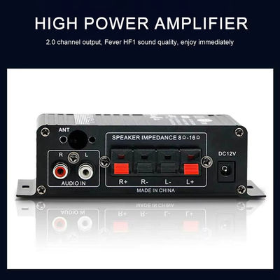 AK-270 12V लघु शक्ति ब्लूटूथ ऑडियो एम्पलीफायर 2.0 चैनल आउटपुट HIFI होम थिएटर साउंड सिस्टम के लिए मिनी पावर एम्पलीफायर