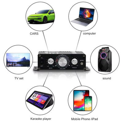 AK-270 12V लघु शक्ति ब्लूटूथ ऑडियो एम्पलीफायर 2.0 चैनल आउटपुट HIFI होम थिएटर साउंड सिस्टम के लिए मिनी पावर एम्पलीफायर