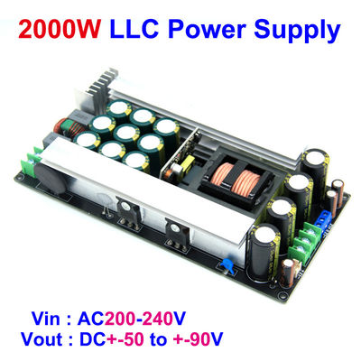 2000W LLC डुअल डीसी 5-वे पावर सप्लाई डिजिटल ऑडियो एम्पलीफायर मॉड्यूल बोर्ड माउंट 50/60/70/80/90V स्विचिंग के लिए एसी डीसी कन्वर्टर्स