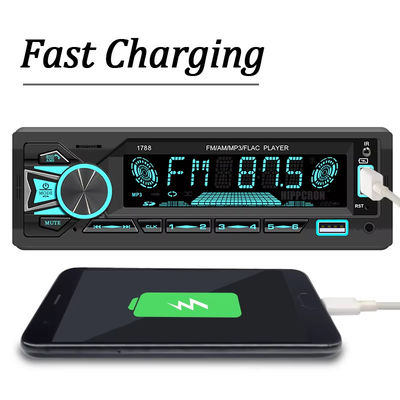 MP3 प्लेयर FM रिसीवर और USB/SD AUX इनपुट के साथ यूनिवर्सल 60Wx4 कार रेडियो स्टीरियो