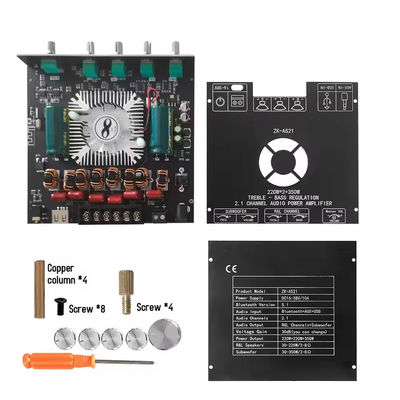 ZK-AS21 2.1 चैनल ऑडियो एम्पलीफायर मॉड्यूल TPA3255 सबवूफर 220WX2+350W 220WX2+350W एम्पलीफायर बोर्ड ZK-AS21