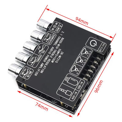 2.1 चैनल सबवूफर AUX 12V 24V ऑडियो स्टीरियो 5.1 बास डिजिटल पावर एम्पलीफायर बोर्ड ZK-MT21S 2x50W 100W DC एडाप्टर के लिए