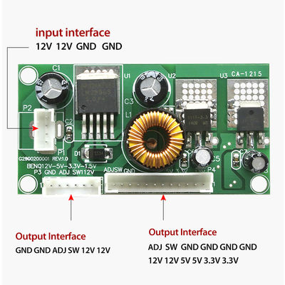 Creatall CA-1215 बोर्ड माउंट डीसी-डीसी कनवर्टर 12V 5V 3.3V 1.5V एलसीडी एलईडी टीवी स्टेप डाउन वोल्टेज इन्वर्टर पावर सप्लाई मॉड्यूल