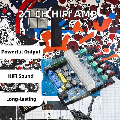 TPA3116D2 2.1 चैनल एम्पलीफायर बोर्ड 2x50W+100W स्टीरियो ऑडियो