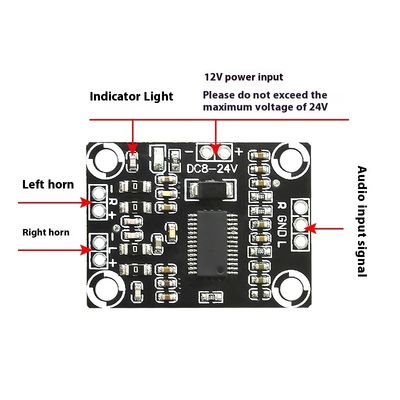 CA-3110 क्लास डी एम्पलीफायर बोर्ड 2x15W 8-24V DC स्टीरियो मॉड्यूल