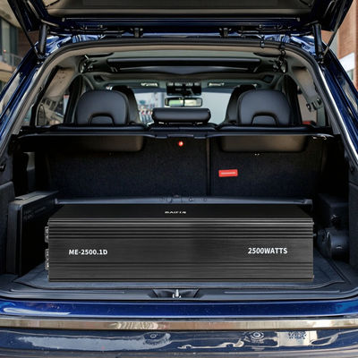 कक्षा डी कार ऑडियो पावर एम्पलीफायर आरएमएस 2500Wrms 1 ओम प्रतिबाधा स्प्लिट मोनो पावर एम्पलीफायर क्रॉसओवर के साथ