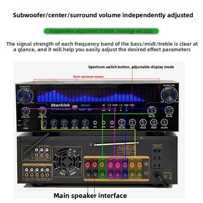 AV-8000SW प्रीमियम संस्करण 2200W पेशेवर अल्ट्रा-हाई पावर 7.1 चैनल होम थिएटर रिसीवर एम्पलीफायर विशेष बीटी वायरलेस