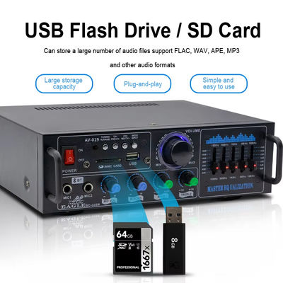 160W दोहरी चैनल हाई-फाई स्टीरियो ऑडियो होम डिजिटल एम्पलीफायर प्रोफेशनल ट्यूब एम्पलीफायर मॉड्यूल माइक्रोफोन इनपुट रिमोट एम्पलीफायर