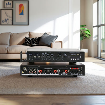 5.1CH 120W*2+25W*3 ऑप्टिकल कोएक्सियल इनपुट, BT 5.0, सुपर बास के साथ हाई-फाई पावर एम्पलीफायर, होम थिएटर कराओके पार्टी के लिए