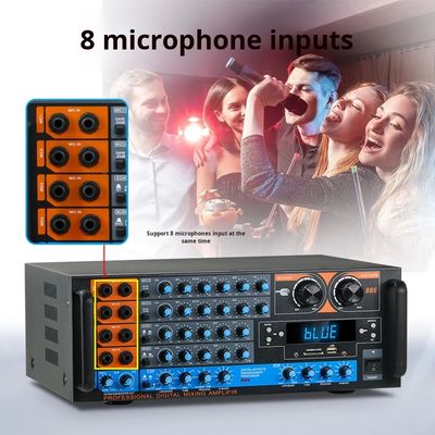 ZX-12B 4.0 चैनल 800W हाई-फाई ऑडियो एम्पलीफायर, हॉट-सेलिंग हाई-पावर बीटी वायरलेस होम ऑडियो लार्ज डिजिटल रिसीवर एम्पलीफायर