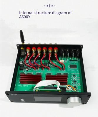A600Y एक्टिव होम थिएटर पावर एम्पलीफायर 5.1 मल्टी-चैनल 5*50W+100W स्वतंत्र समायोजन रिमोट कंट्रोल बीटी 5.3 सबवूफर
