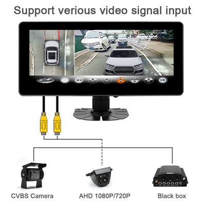 10.25 इंच फुल एचडी आईपीएस टच स्क्रीन वाइड डिस्प्ले मॉनिटर पक्षी दृश्य एमडीवीआर ब्लैक बॉक्स के लिए यूएआरटी/आरएस232 प्रोटोकॉल का समर्थन करता है 1 वर्ष