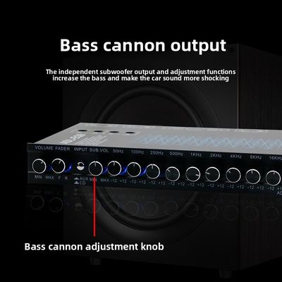 सबसे ज्यादा बिकने वाला 9-बैंड कार ऑडियो EQ ट्यूनिंग क्रॉसओवर एम्पलीफायर फैक्ट्री स्रोत क्रॉस-बॉर्डर सबसे ज्यादा बिकने वाला ऑडियो प्रोसेसर