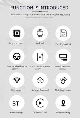 10.1 इंच यूनिवर्सल एंड्रॉइड कार सीट मॉनिटर टच स्क्रीन रियर सीट हेडरेस्ट मिरर यूएसबी आईपीएस 2GB 32GB टीवी रिवर्सिंग सहायता