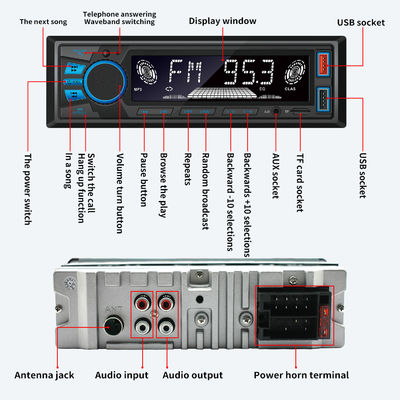 बीटी वायरलेस कार एमपी 3 प्लेयर के लिए 820 एस लघु मॉडल नीली रोशनी नई रेडियो होस्ट फोन पकड़ सीमा पार के लिए हाथ मुक्त हानि रहित संगीत