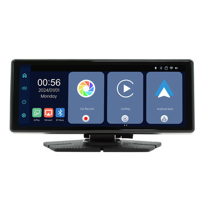 क्रिएटल 8.1 इंच पोर्टेबल ऑल-इन-वन कार नेविगेशन डिवाइस वायरलेस कारप्ले फ्रंट रियर डुअल रिकॉर्डिंग डैश कैम डैशबोर्ड के लिए