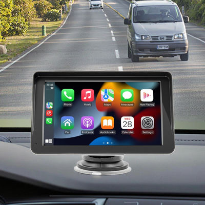 क्रिएटल 7-इंच पोर्टेबल कार नेविगेशन रिवर्स रियर व्यू ब्लूटूथ एमपी 5 एचडी यूएसबी कनेक्शन के लिए वायरलेस क्रॉस-बॉर्डर कारप्ले