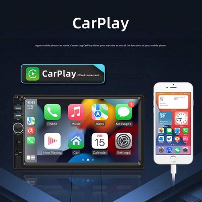 क्रिएटॉल 7-इंच HD बड़ी स्क्रीन कार रेडियो सेंट्रल कंट्रोल MP5 BT प्लेयर CarPlay USB सपोर्ट WAV MP3 APE AAC FLAC पोर्टेबल के साथ