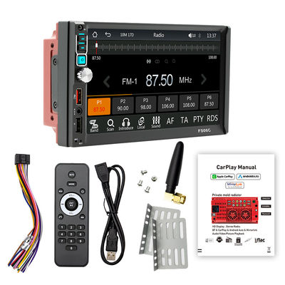 क्रिएटॉल 7-इंच डुअल रील रिवर्स कैमरा MP5 प्लेयर ब्लूटूथ सेंट्रल कंट्रोल स्क्रीन कारप्ले नेविगेशन एंड्रॉइड ऑटो मिरर के लिए