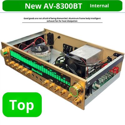 प्लास्टिक धातु एल्यूमीनियम मिश्र धातु निर्माण के साथ 2000W 6 (5.1) चैनल होम एम्पलीफायर