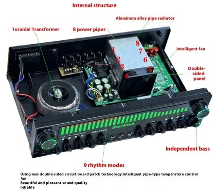 निजी मोल्ड और OEM ब्रांड अनुकूलन के साथ SR-8800 5.1 चैनल होम एम्पलीफायर