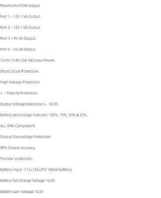 CA-403S मिनी राउटर 40W आउटपुट 11.1V बैटरी इनपुट और शॉर्ट सर्किट सुरक्षा के साथ निर्बाध बिजली आपूर्ति बोर्ड