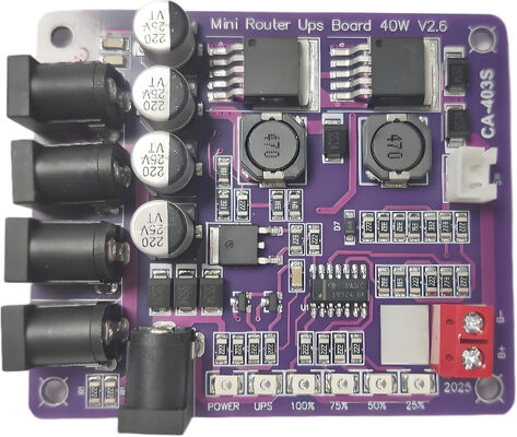 CA-403S मिनी राउटर 40W आउटपुट 11.1V बैटरी इनपुट और शॉर्ट सर्किट सुरक्षा के साथ निर्बाध बिजली आपूर्ति बोर्ड