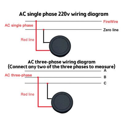AC 50-100V Digital LED Voltmeter Car Voltage & Current Meter with Two-Wires Detector Tester Monitor Panel Display