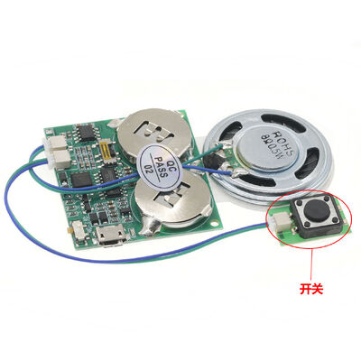 USB Downloadable DIY Music Module MP3 Song Recording Board Greeting Card Mechanism Christmas/Birthday Electronic Components Gift