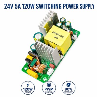 AC DC Switching Power Supply Board 24V 5A 120W High Efficiency Open Frame Power Module for Industrial Equipment