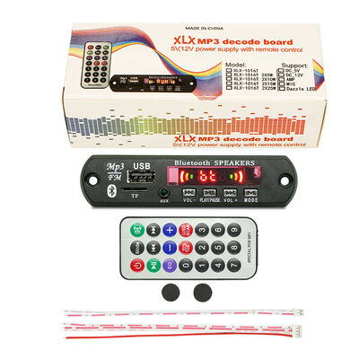 BT 5.0 Wireless MP3 Decoder Board Portable BT FM Transmitter Auto LCD Supports WAV TF Card USB FM Radio Voice Recorder