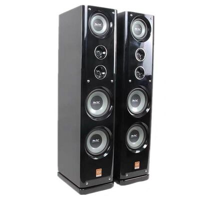 High-End 8-Inch Dual Floor-Standing Hifi Speakers Luxury Piano Lacquer Finish for Home Theater Sound Bars
