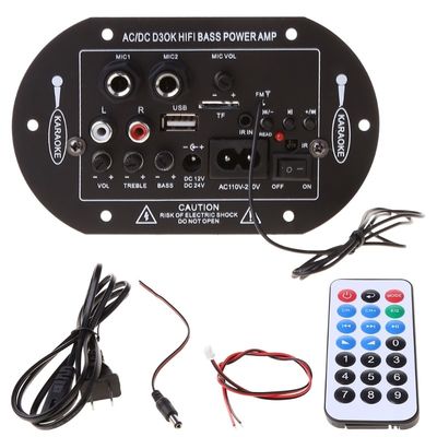 D3OK HIFI बास पावर होम एम्पलीफायर बोर्ड 2 चैनल ब्लूटूथ 4.2 और 12 वी 24 वी 220 वी ऑडियो एम्पलीफायर बोर्ड के साथ