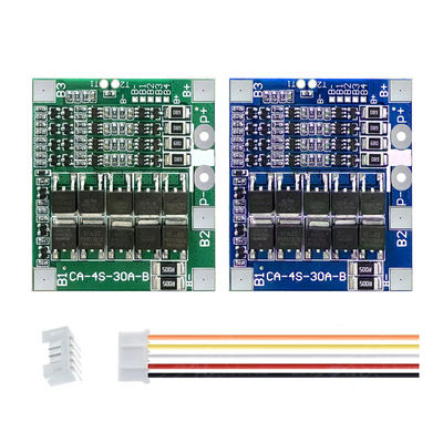 CA-4S-30A-B लिथियम 18650 BMS बैटरी सुरक्षा बोर्ड 30A 14.8V 12.8V 4s BMS बोर्ड