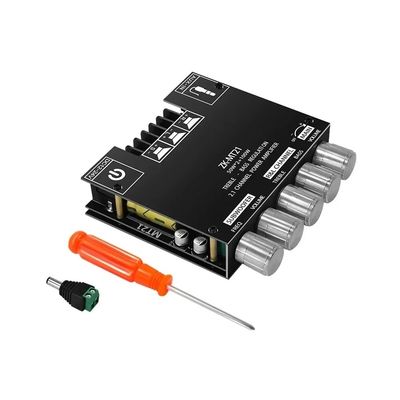 MT21 हाई-फाई डिजिटल पावर एम्पलीफायर बोर्ड 100W+2*50W 2.1 चैनल सबवूफर AUX 12/24V ऑडियो स्टीरियो 5.0 एम्प MT21
