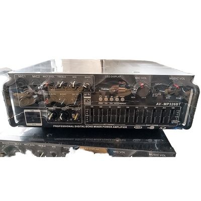 AV-326BT 2-चैनल मिनी स्टाइल 220V/110V होम एम्पलीफायर 800W पावर BT वायरलेस कार ऑडियो स्टेज साउंड क्वालिटी